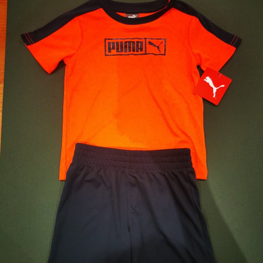 NWT Puma t-shirt and shorts set 3T